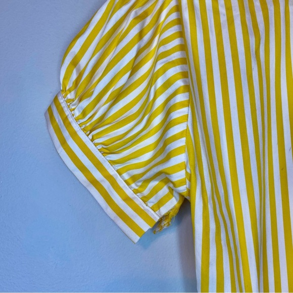 Ralph Lauren Yellow Stripped Midi Dress - Picture 7 of 10